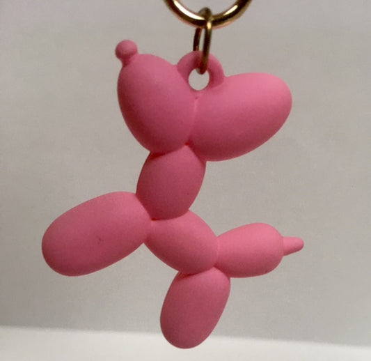 Balloon Dog Keychain - Matte Bubblegum Pink