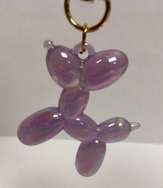 Balloon Dog Keychain - Iridescent Lavender