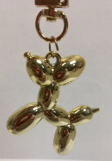 Balloon Dog Keychain - Gold