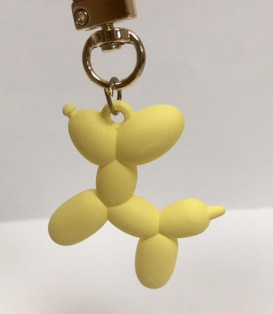 Balloon Dog Keychain - Matte Sunshine Yellow