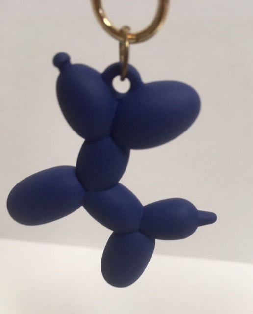 Balloon Dog Keychain - Matte Ultramarine Blue