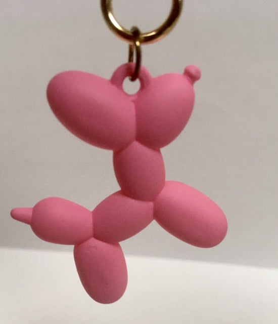 Balloon Dog Keychain - Matte Bubblegum Pink