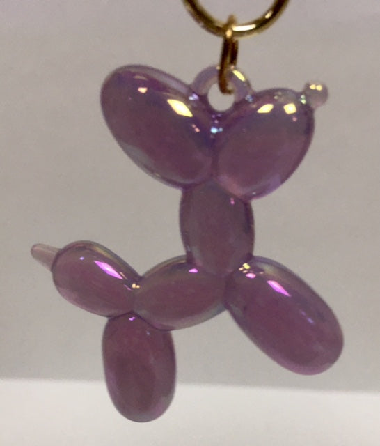 Balloon Dog Keychain - Iridescent Lavender