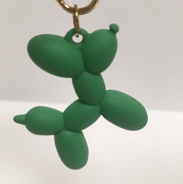 Balloon Dog Keychain - Matte Emerald Green