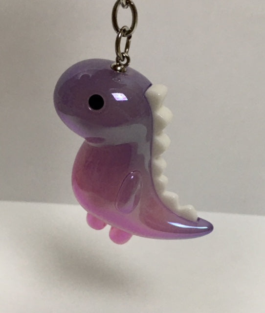 Dinosaur Keychain - Purple and Pink Ombre