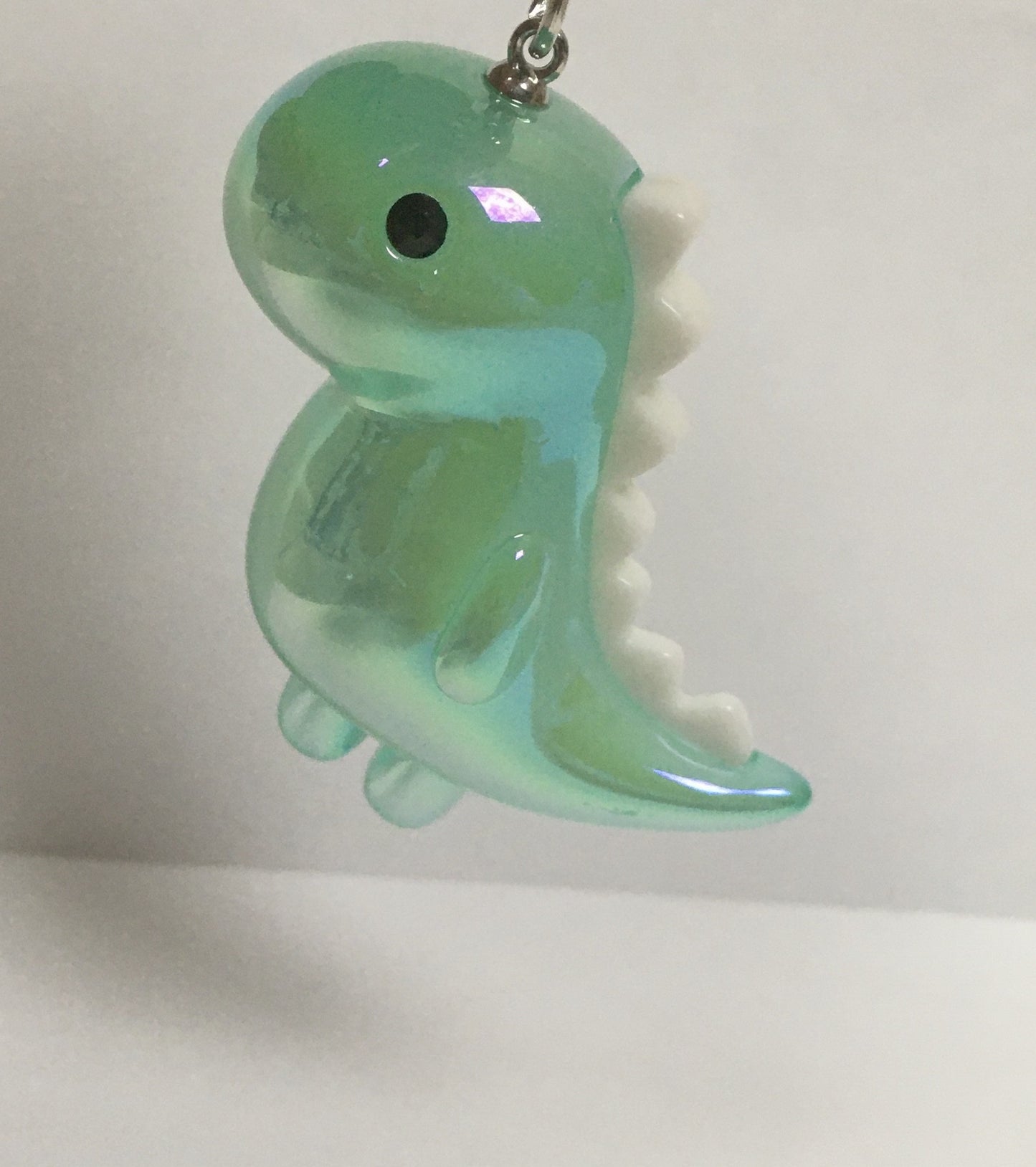 Dinosaur Keychain - Seafoam