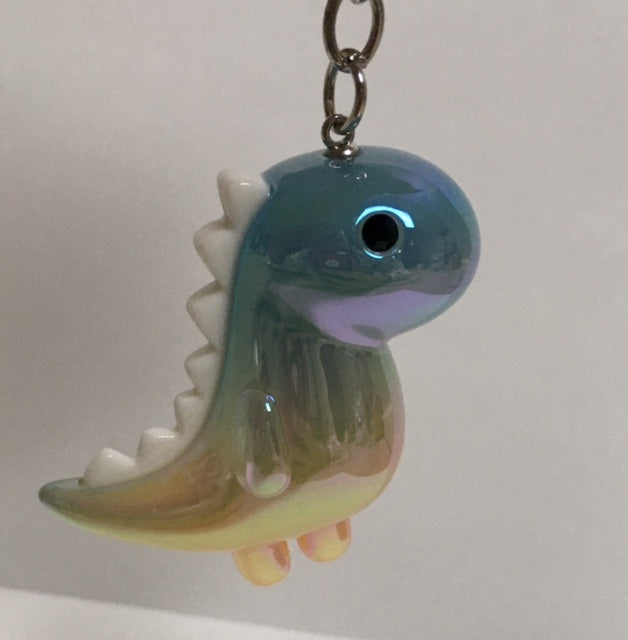 Dinosaur Keychain - It's Giving Beachy Vibes